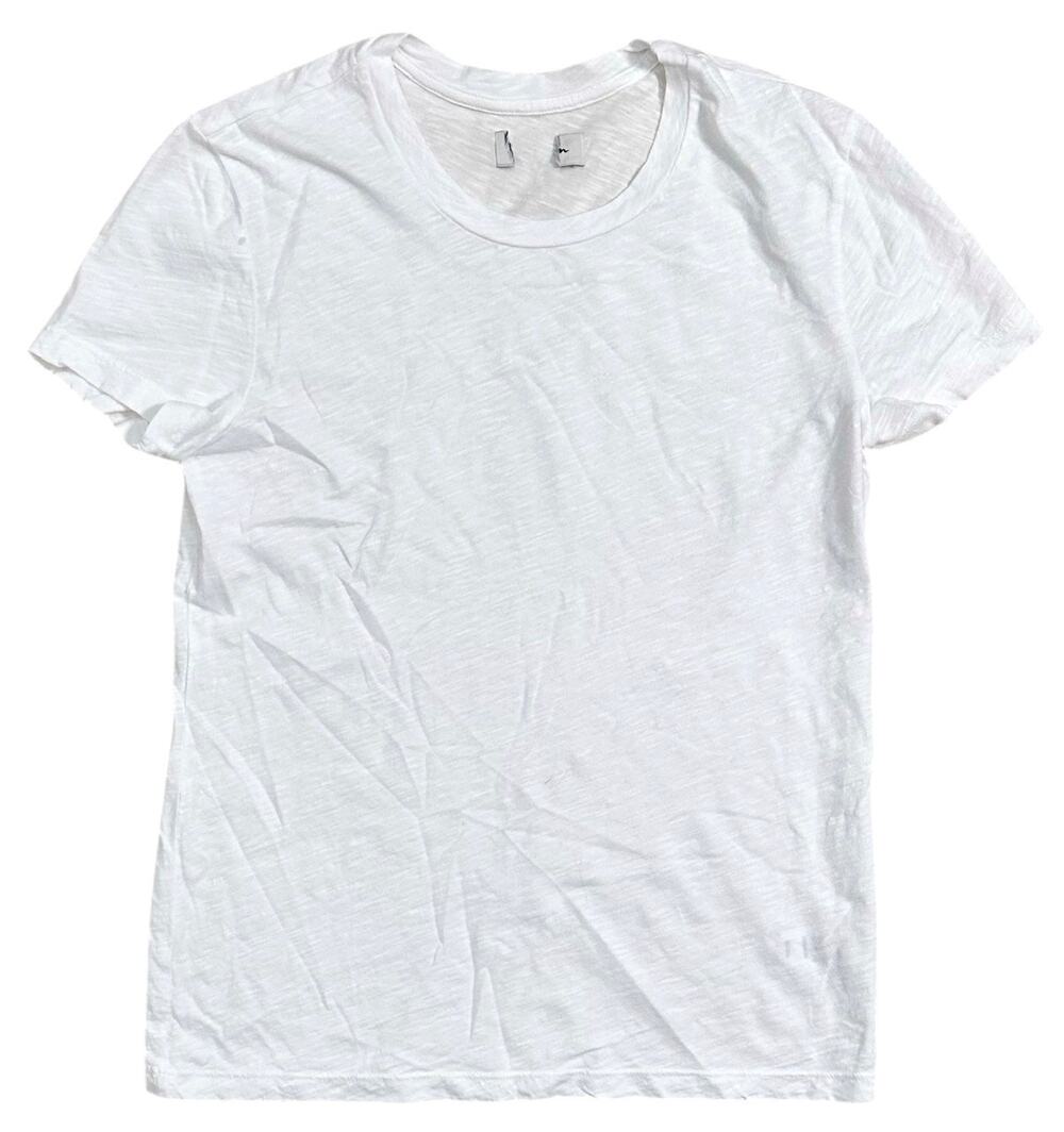 Rowan Women's Tyler Slub Cotton Short Sleeve Top Tee T-Shirt in White